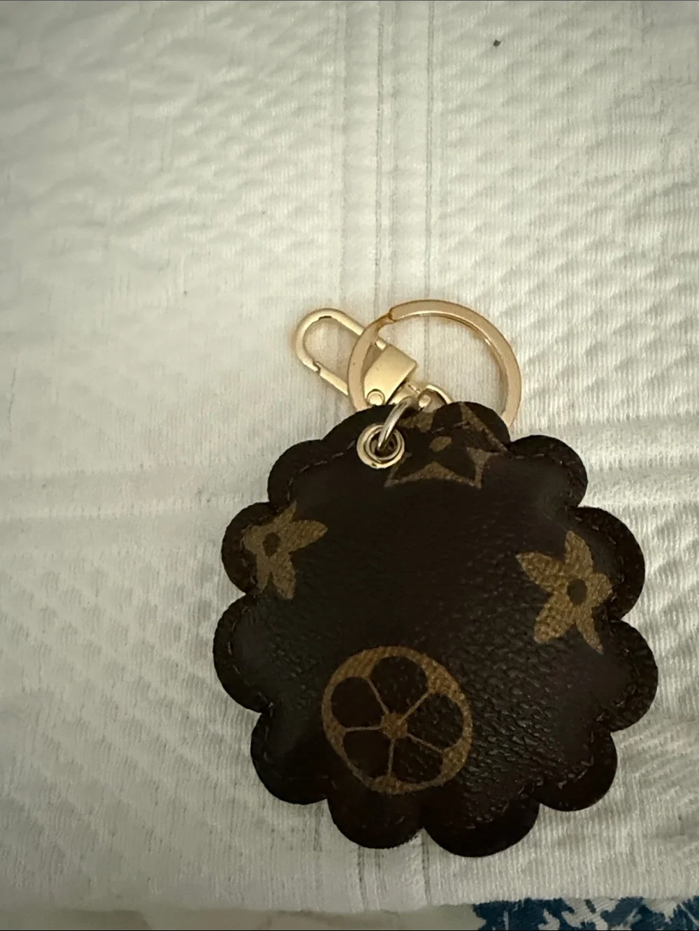 Sheep Keychain or bag charm unbranded - Brown, Cream